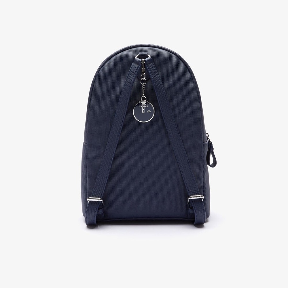 Authentic Lacoste Daily Classic Coated Piqué Canvas Backpack - Picture 4 of 13